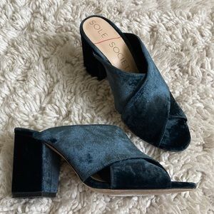 Sole Society suede Block Heels